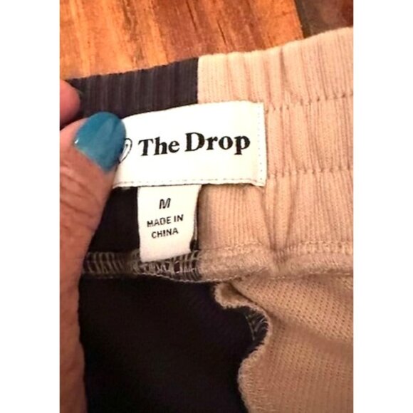 The Drop Liv Women Two-Tone Retro Jogger Sweatpants Elastic Waistband & Cuffs M - Picture 9 of 9